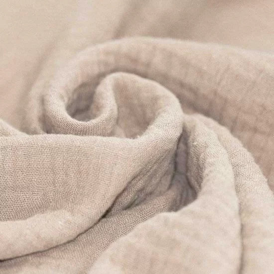 Solid Double Gauze - Light Beige