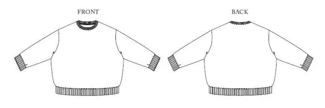 The Sidney Sweatshirt Pattern - UK Sizes 18-28