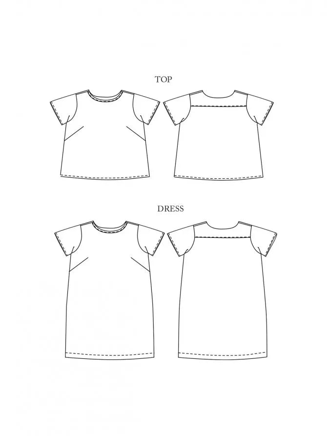 The Camber Shirt and Dress Pattern - UK Sizes 20-28