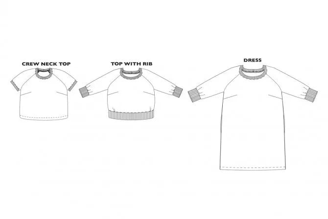 The Fielder Shirt and Dress Pattern - UK Sizes 20-28