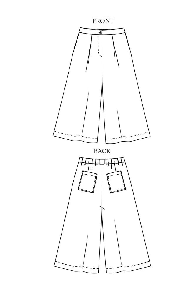 The Juno Culotte Pattern - UK Sizes 18-28