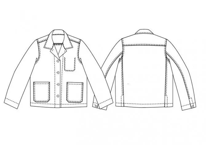 The Ottoline Jacket Pattern - UK Sizes 6-18
