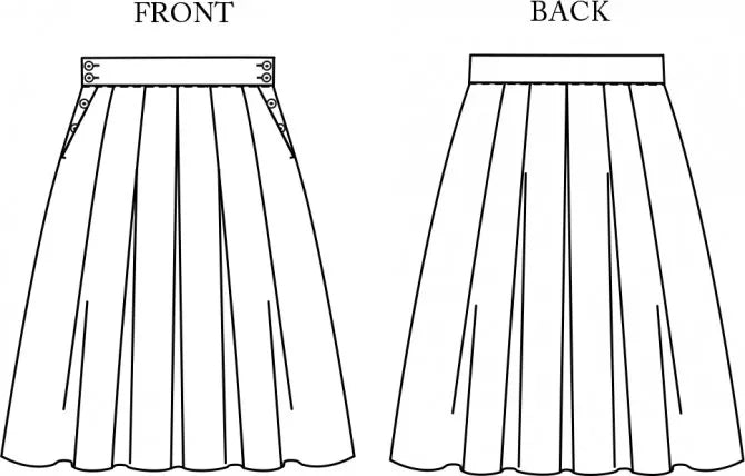 The Shepherd Skirt Pattern - UK Sizes 18-28