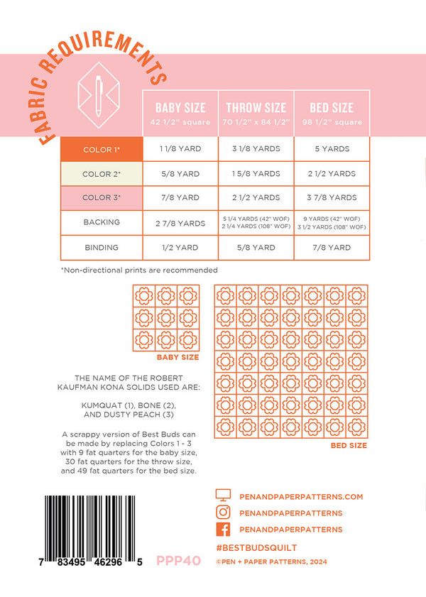 Best Buds Quilt Pattern - Thread Count Fabrics