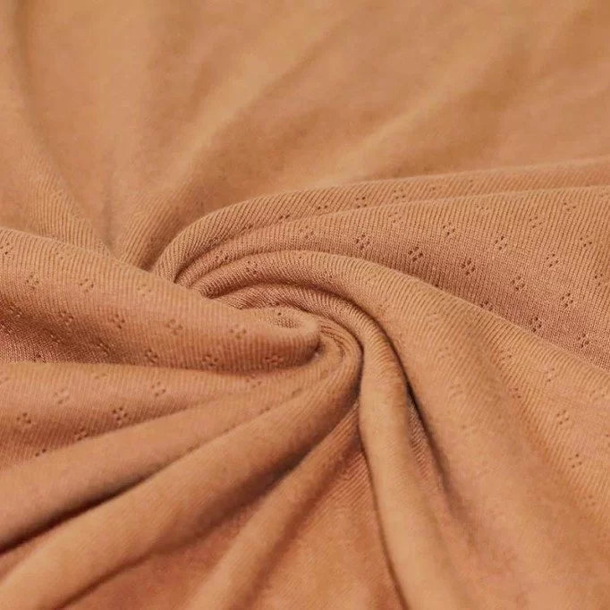 Pointelle Knit - Peach