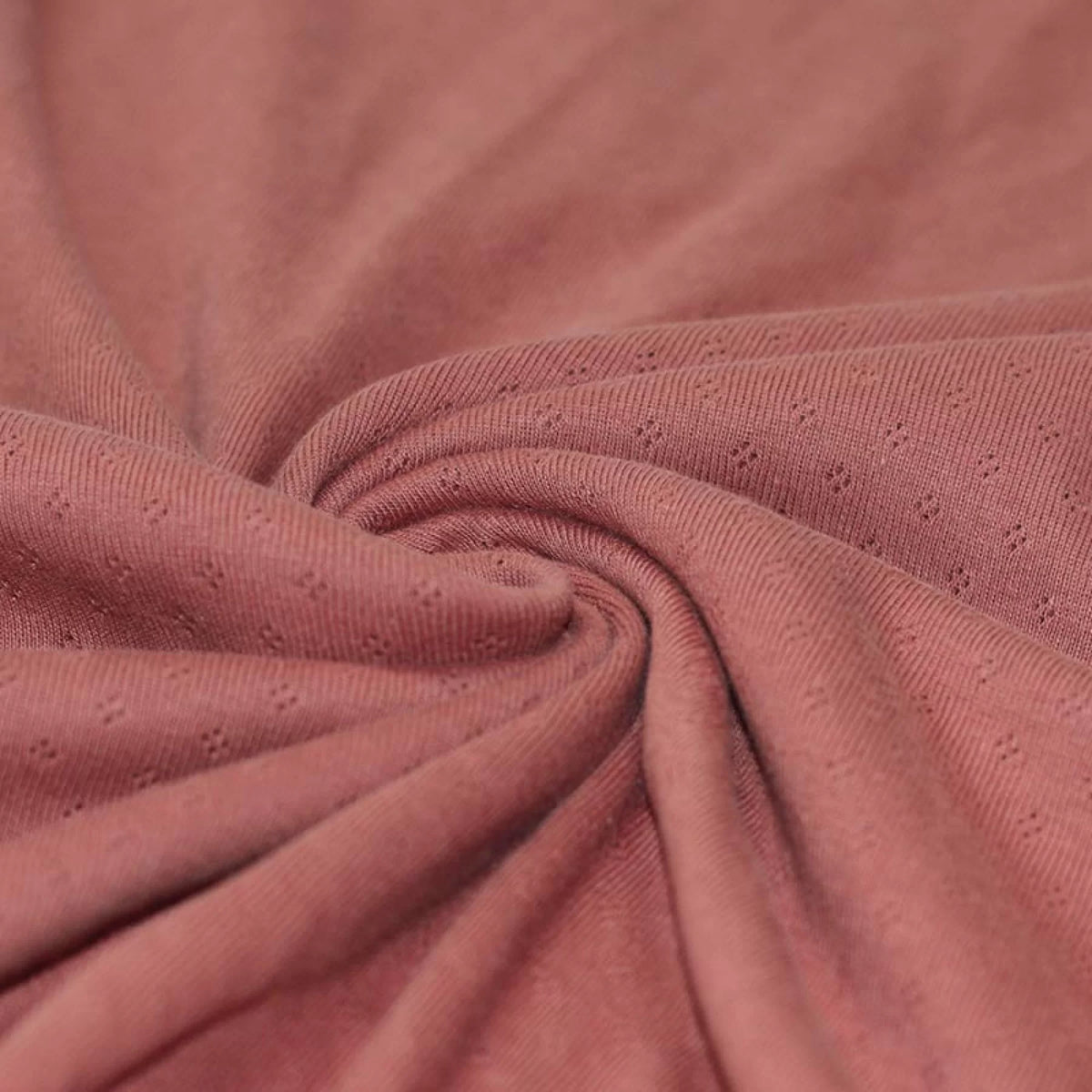 Pointelle Knit - Clay Pink