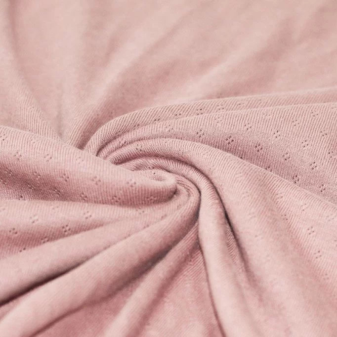 Pointelle Knit - Light Pink - Thread Count Fabrics Pointelle Knit - Light Pink - Thread Count Fabrics