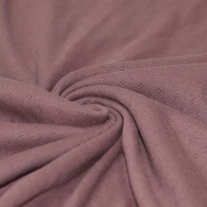 Pointelle Knit - Old Mauve