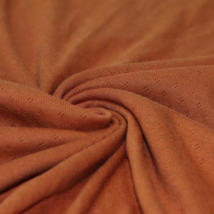 Pointelle Knit - Cognac