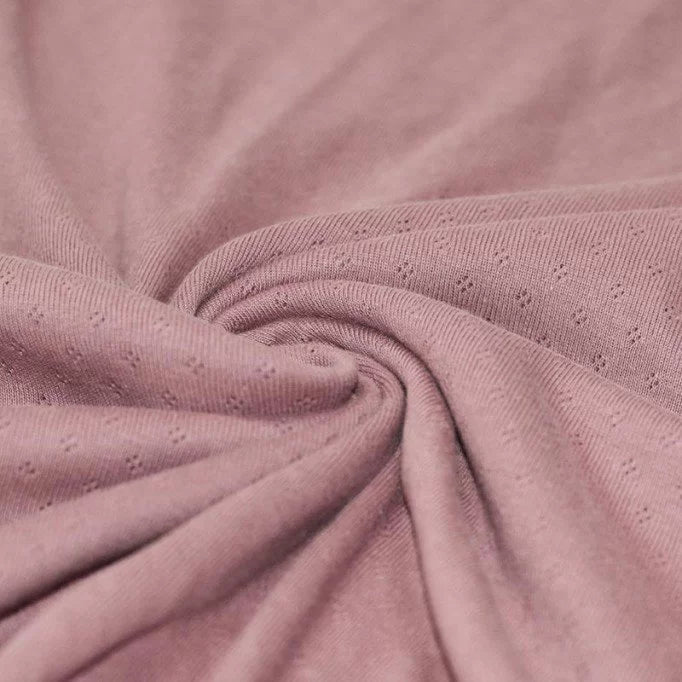 Pointelle Knit - Old Pink