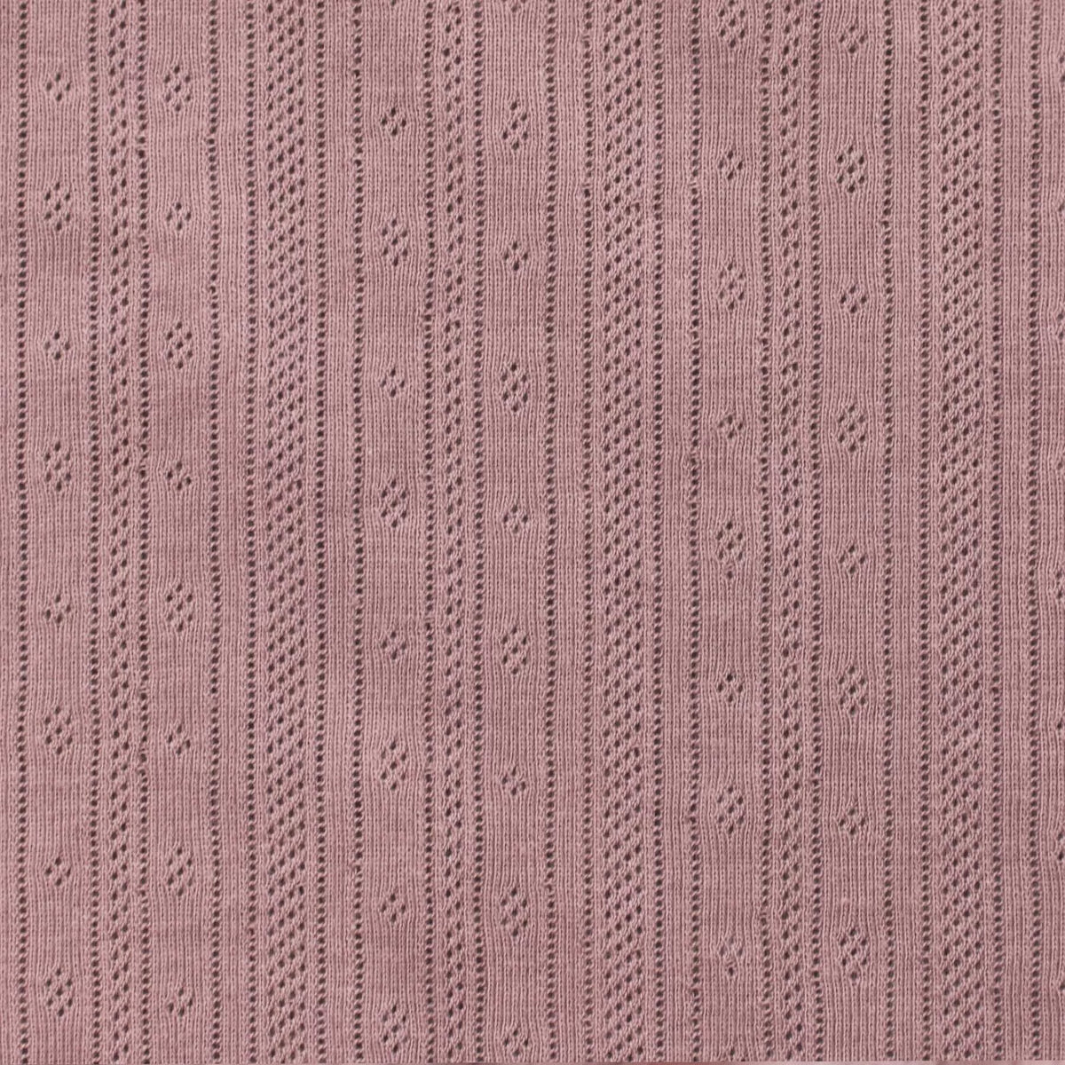 Pointelle Stripe Knit - Old Pink