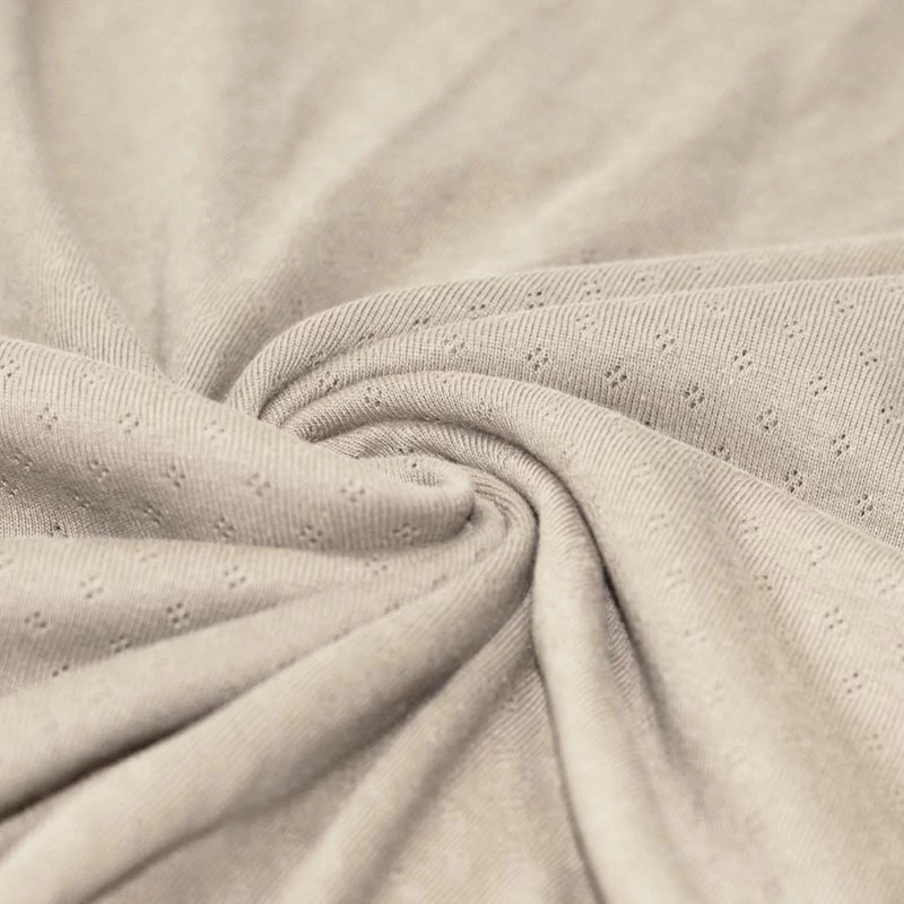 Pointelle Knit - Light Beige - Thread Count Fabrics