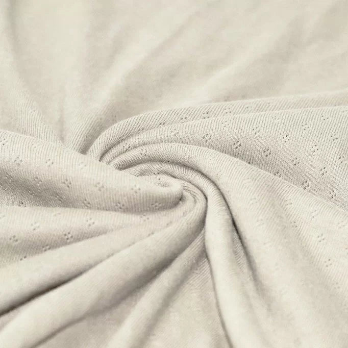 Pointelle Knit - Natural Beige