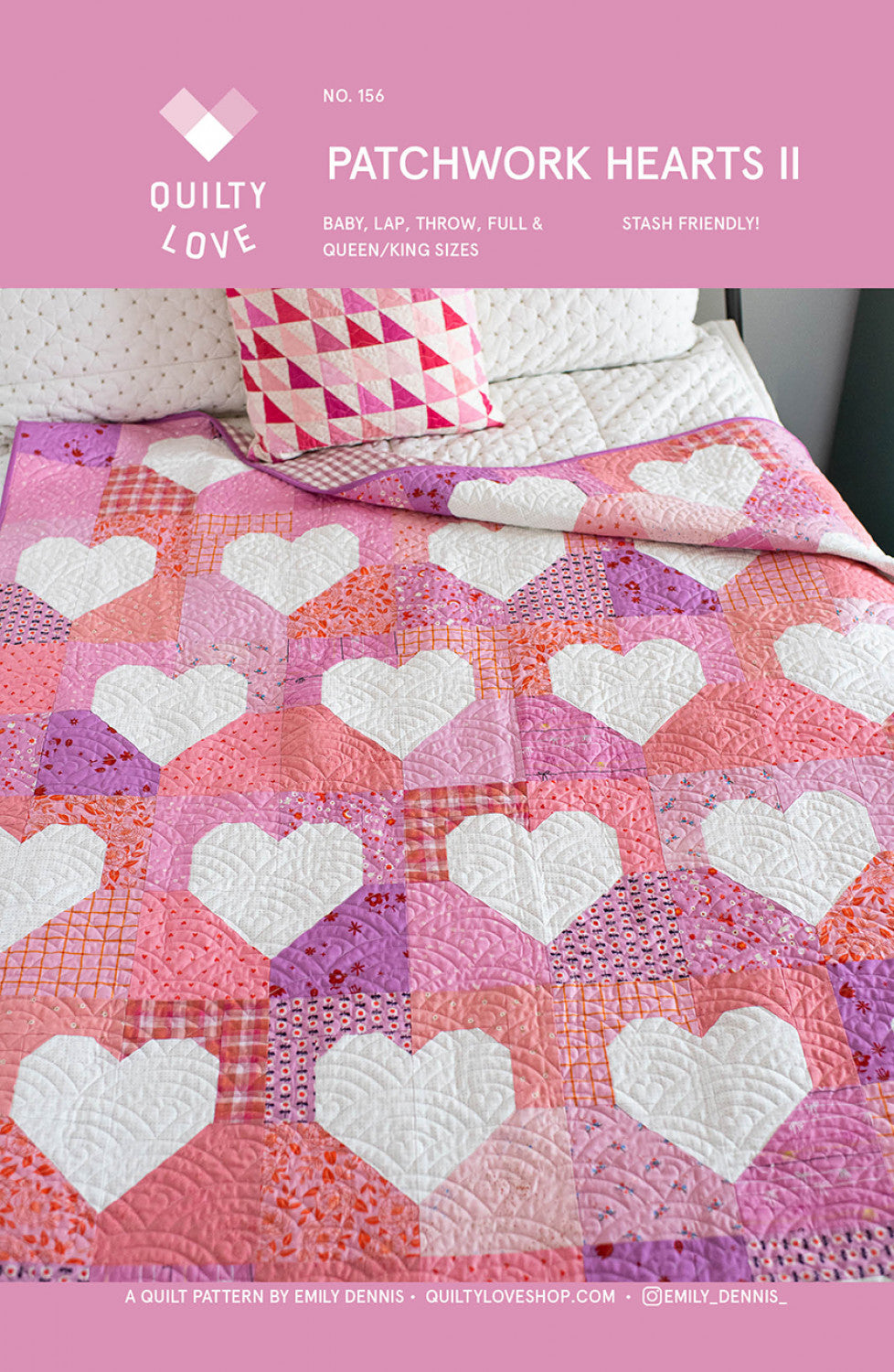 Patchwork Hearts II Quilt Pattern