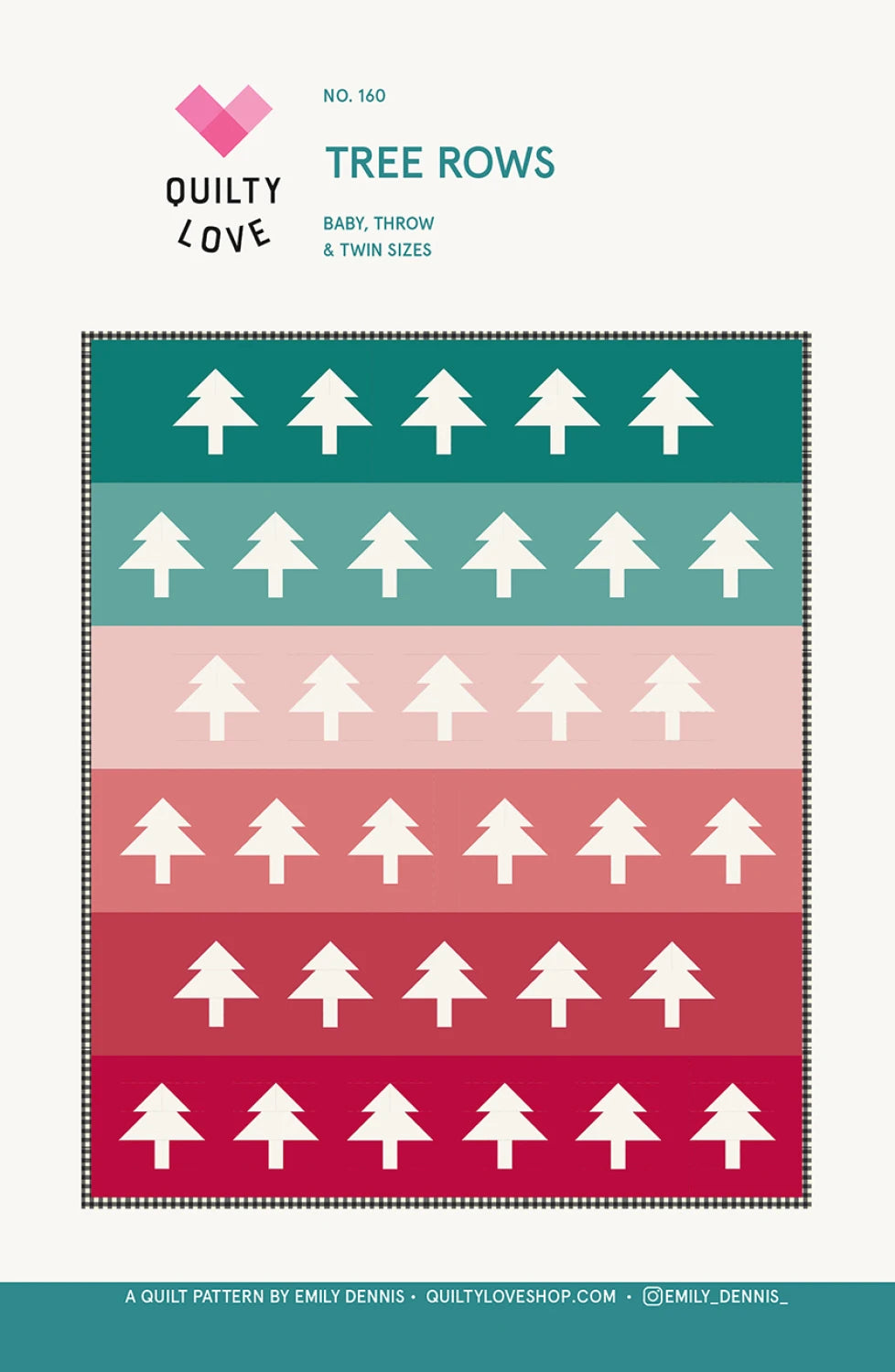 Tree Rows Quilt Pattern