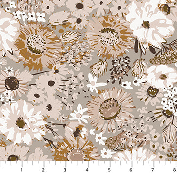 Blossom Breeze - Floral - Taupe