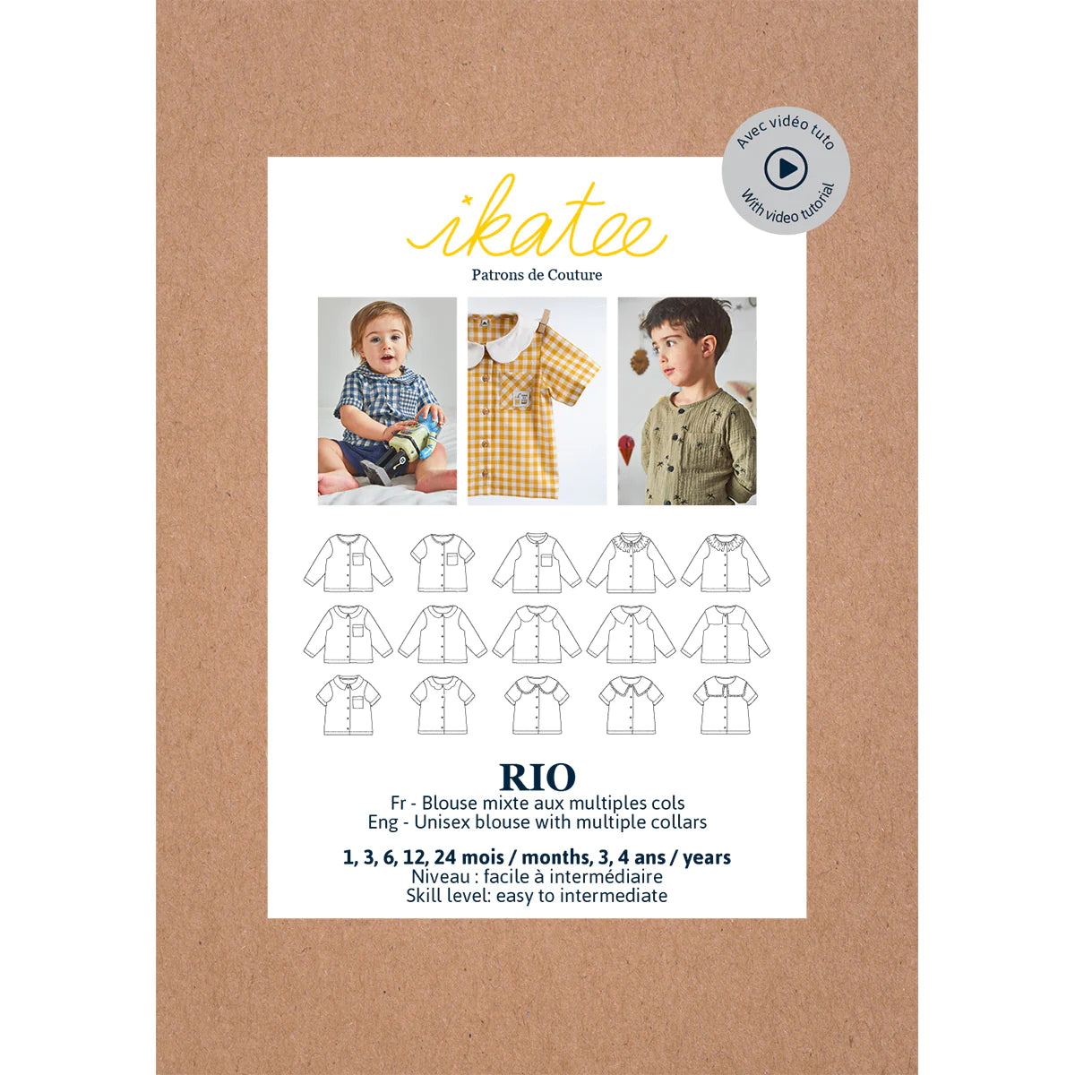 Rio Blouse Pattern | 1 Month - 4 Years