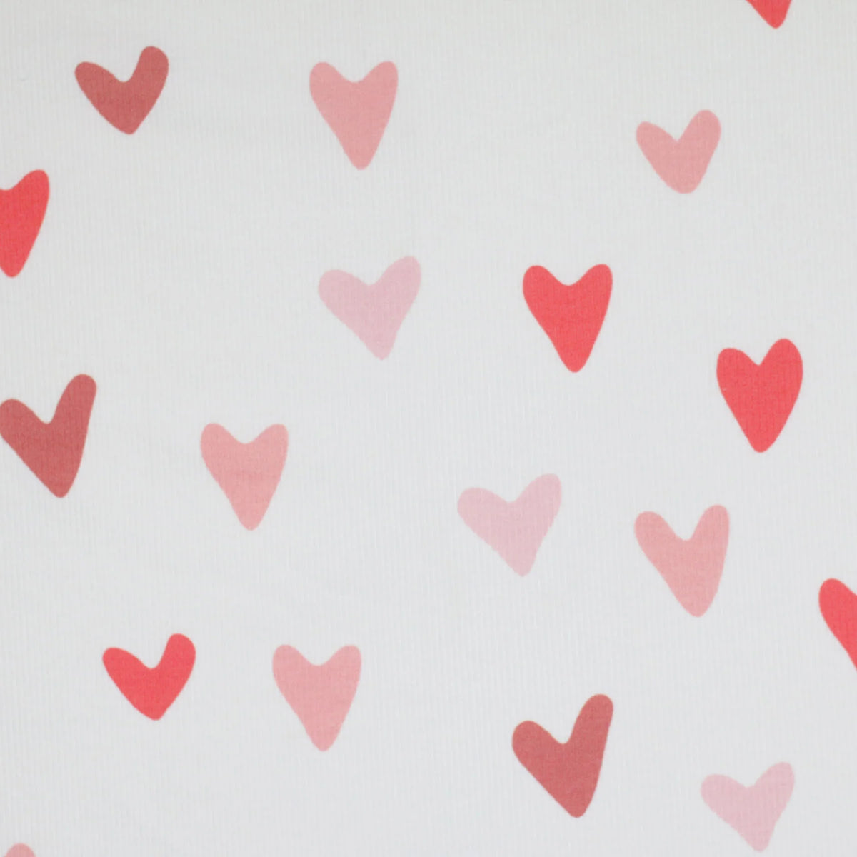 Big Hearts Pink | Ribbed Knit