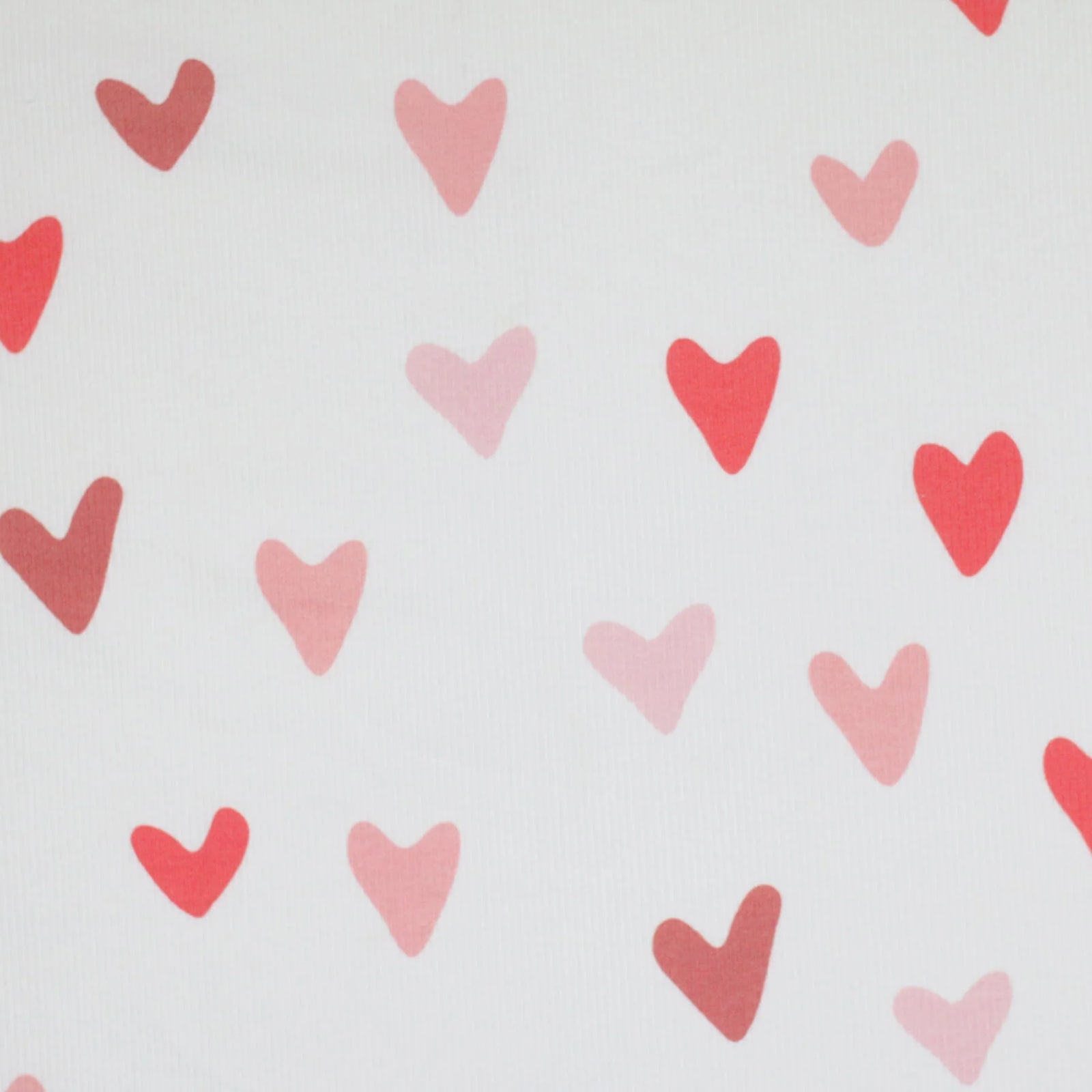 Big Hearts Pink | Ribbed Knit