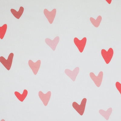 Big Hearts Pink | Ribbed Knit