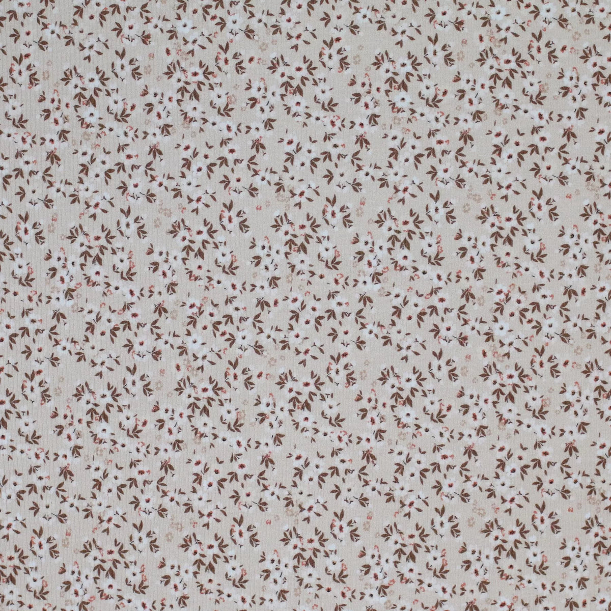 Flowerbomb Beige | Ribbed Knit