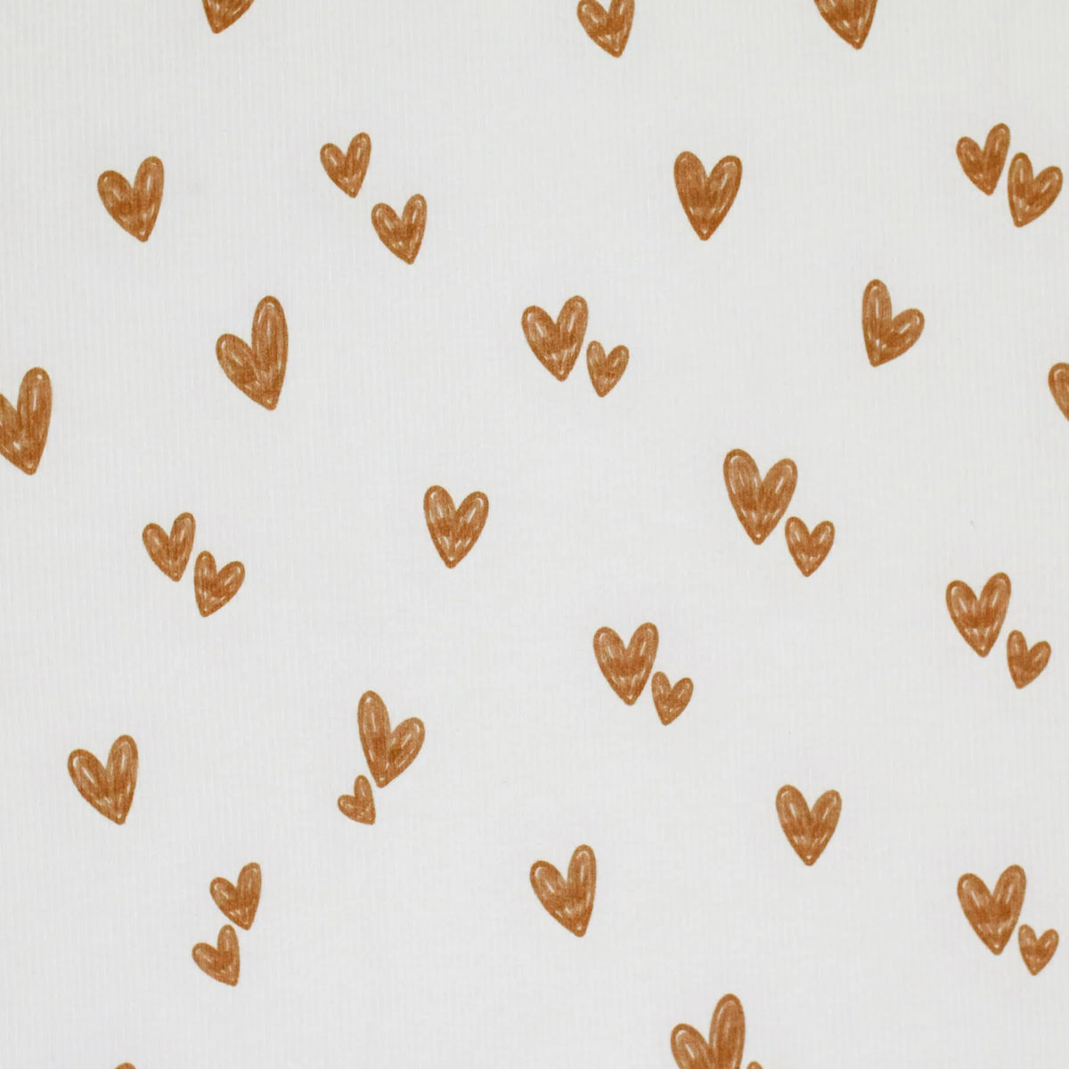 Hand Drawn Hearts | Ribbed Knit