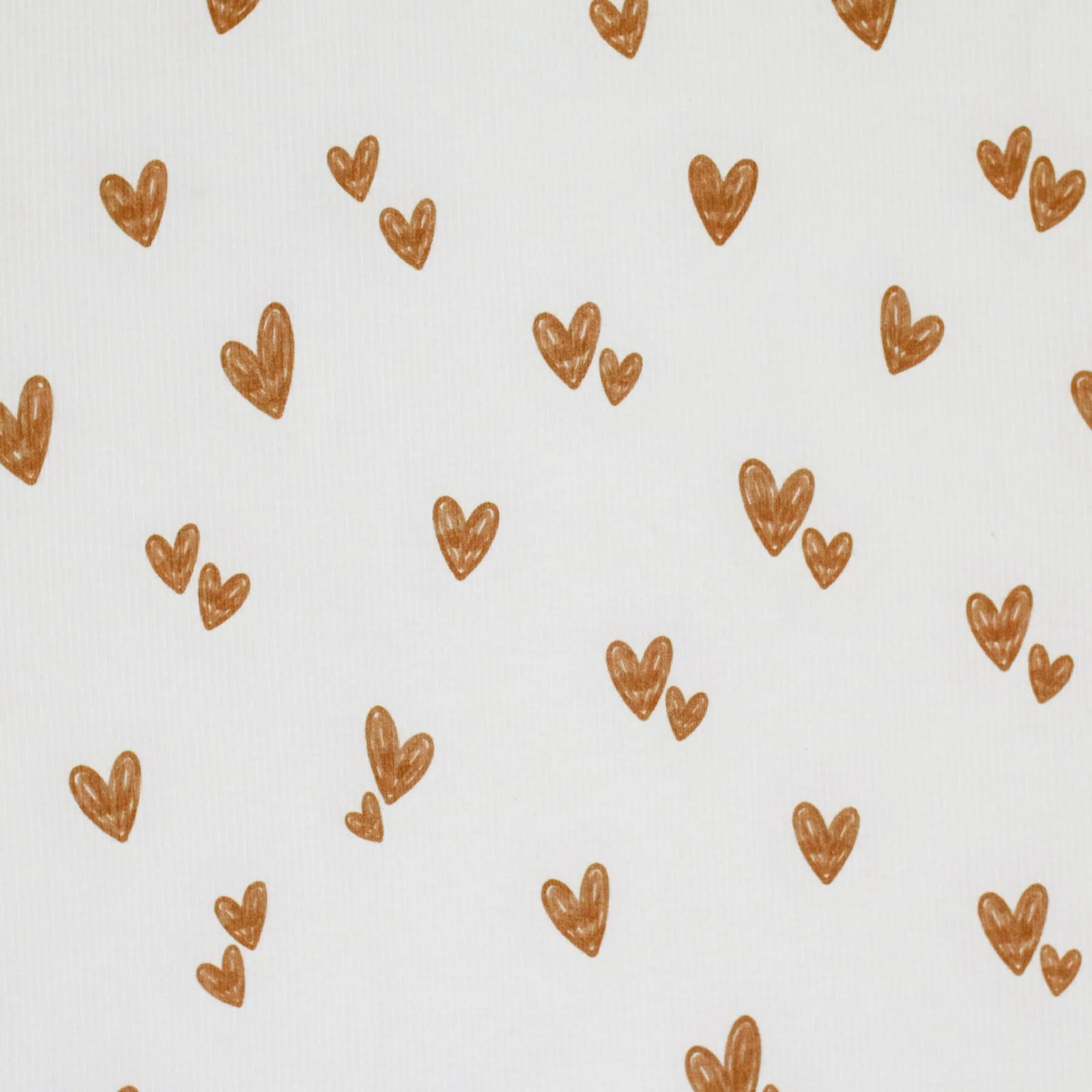 Hand Drawn Hearts | Ribbed Knit