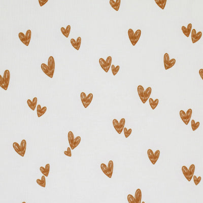 Hand Drawn Hearts | Ribbed Knit