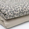 Leopard Print Light Beige | Ribbed Knit