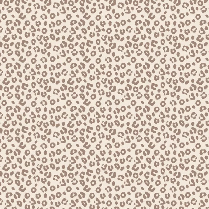 Leopard Print Beige | Ribbed Knit