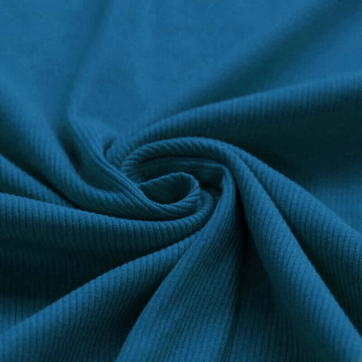 Rib Knit - Petrol Blue