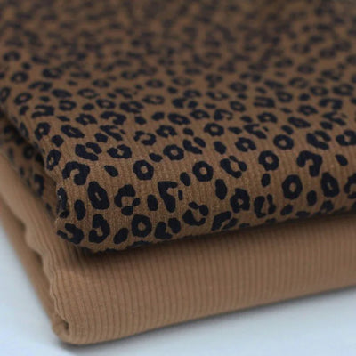 Leopard Brown | Ribbed Knit