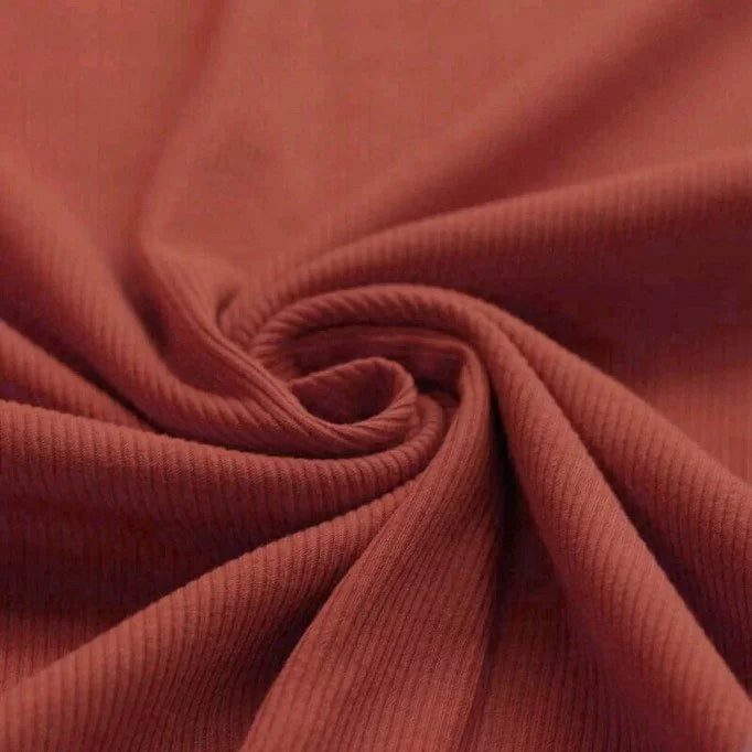 Rib Knit - Rust