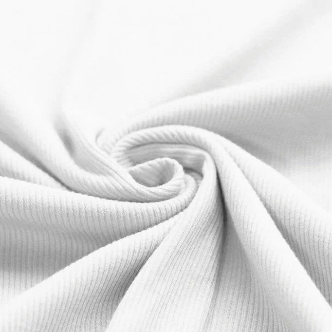Rib Knit - White