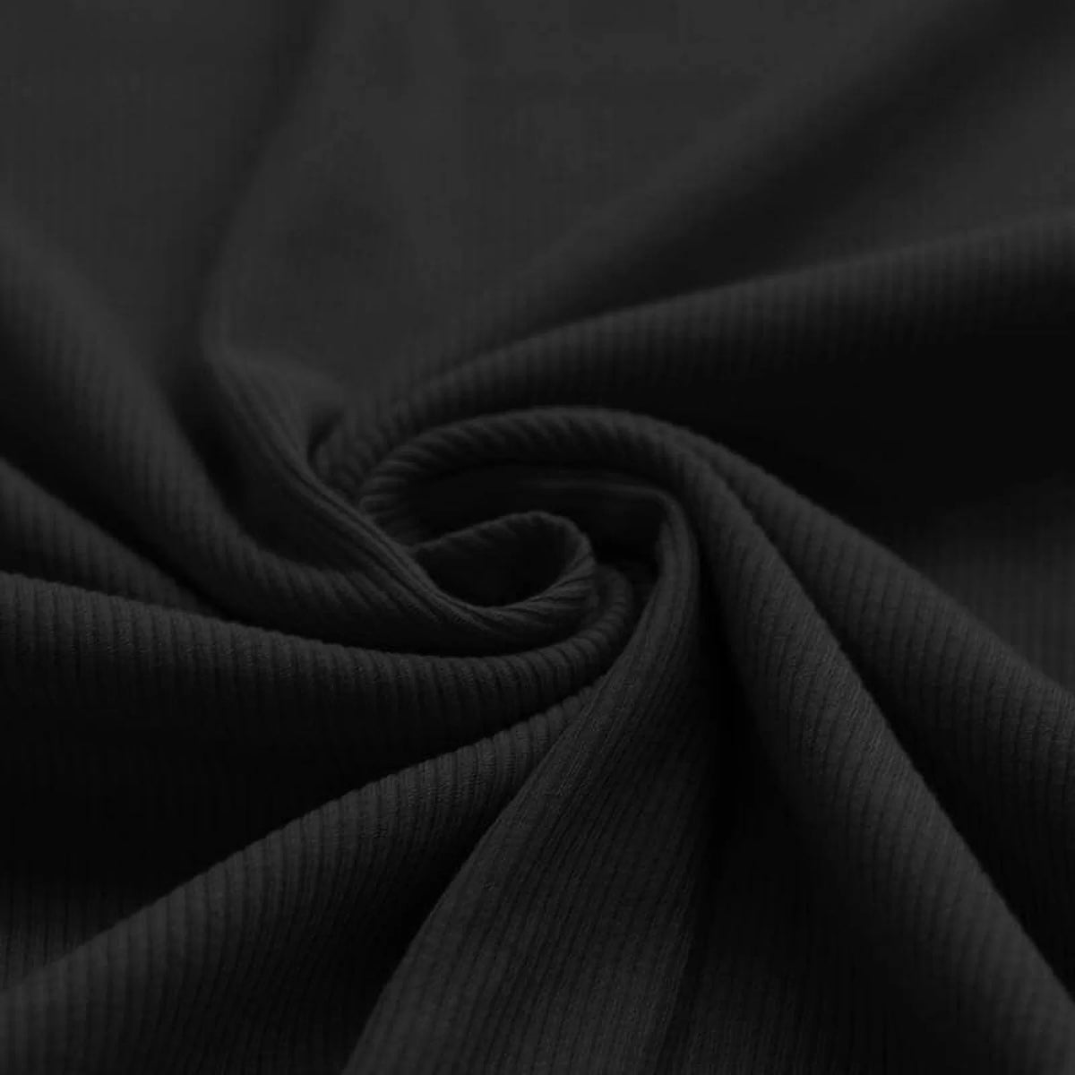 Rib Knit - Black