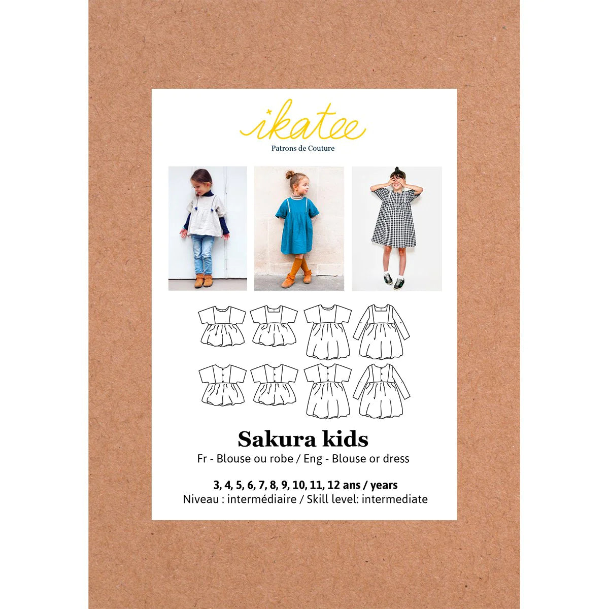 Sakura Blouse and Dress Pattern | 3-12 Years