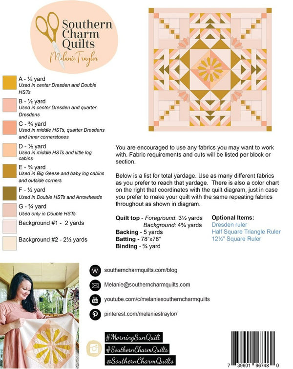 Morning Sun Quilt Pattern - Thread Count Fabrics