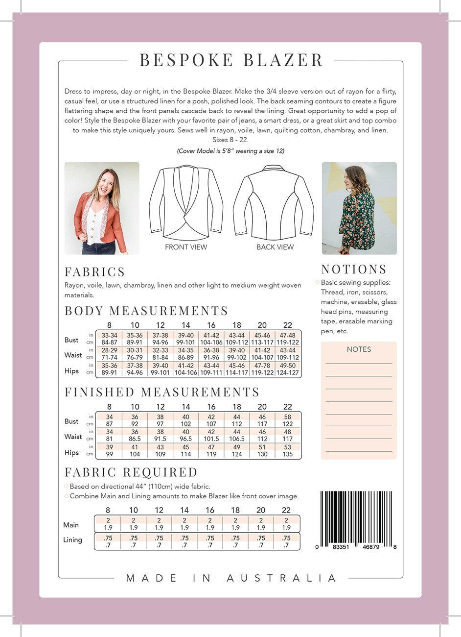 The Bespoke Blazer Pattern