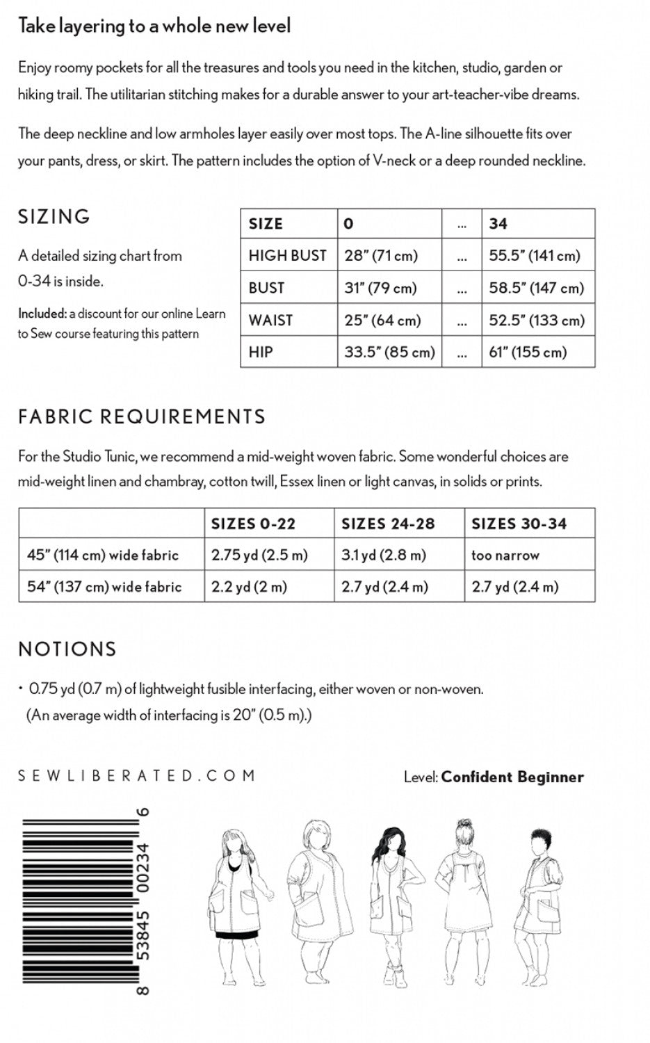 Studio Tunic Pattern
