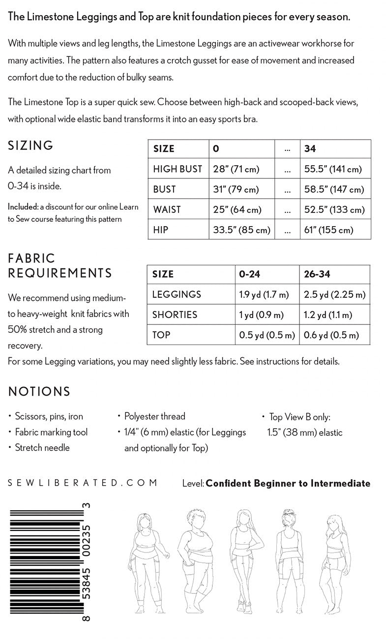Limestone Leggings and Top Pattern