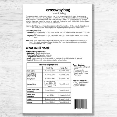 Crossway Bag Pattern