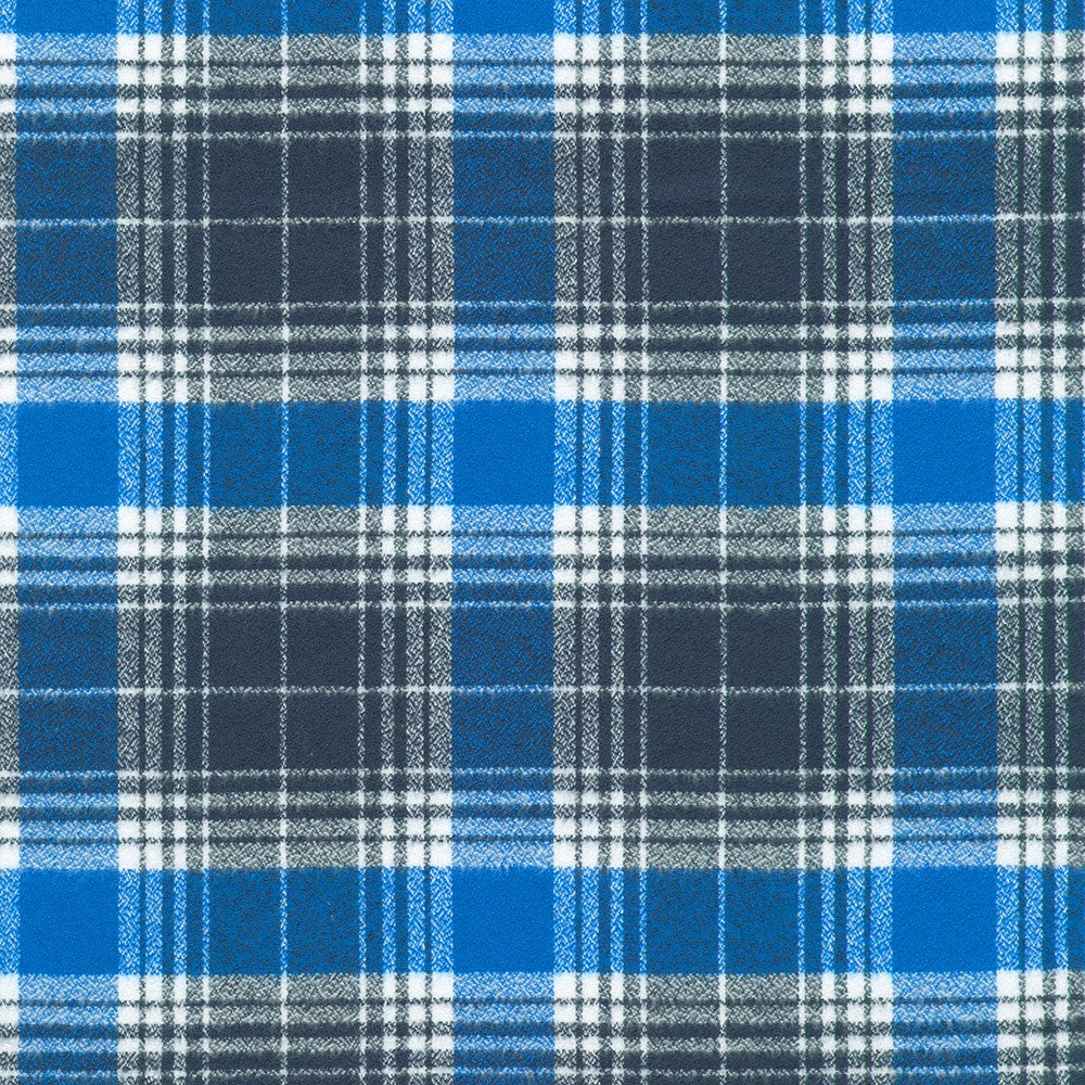 Game Day Mammoth Flannel - Royal Blue
