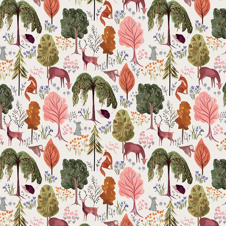 Floral Forest - Forest Egret