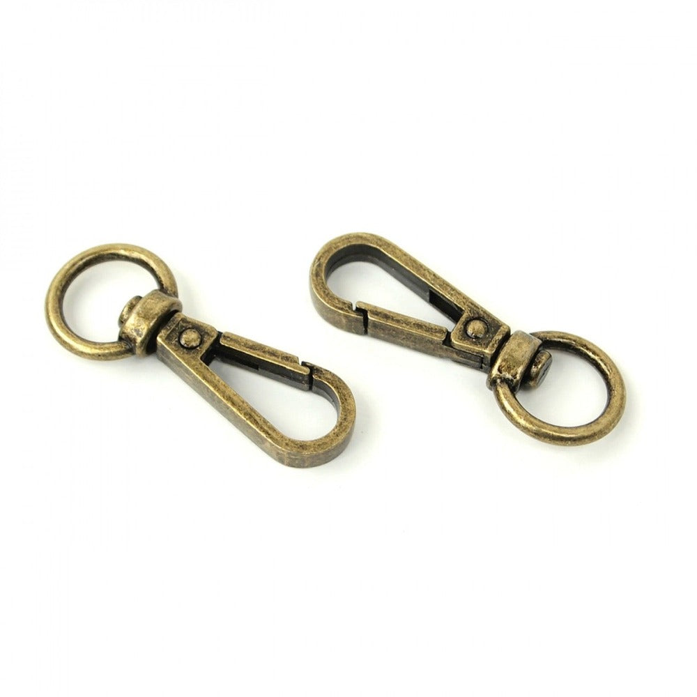 Two Swivel Hooks 1/2"