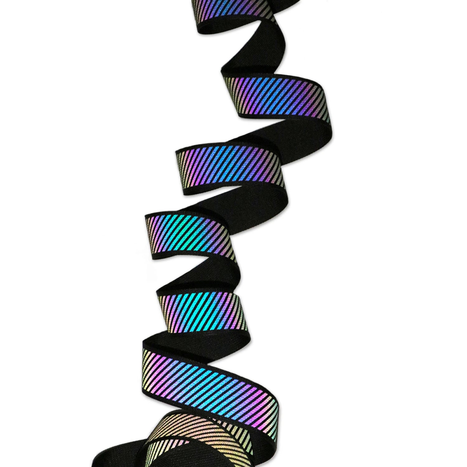 Sallie Tomato 1.5" Webbing - Reflective Diagonal Stripe