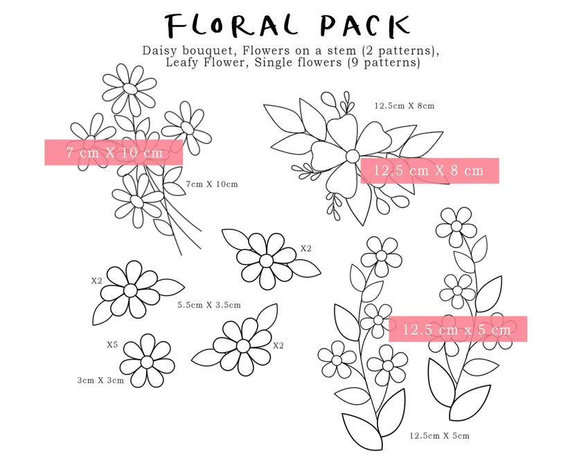 Stick &amp; Stitch Embroidery Designs - Flower Pack