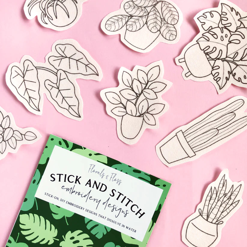 Stick &amp; Stitch Embroidery Designs - Houseplants Pack