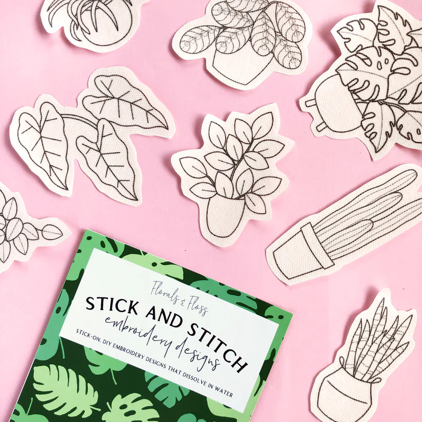 Stick & Stitch Embroidery Designs - Houseplants Pack