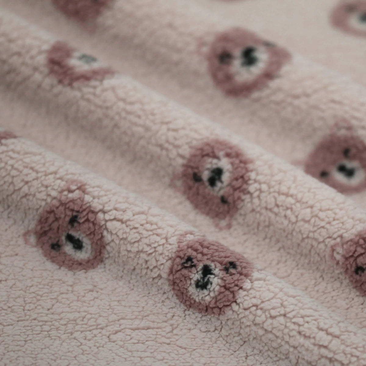 Sweet Bears Sherpa Fleece - Light Beige