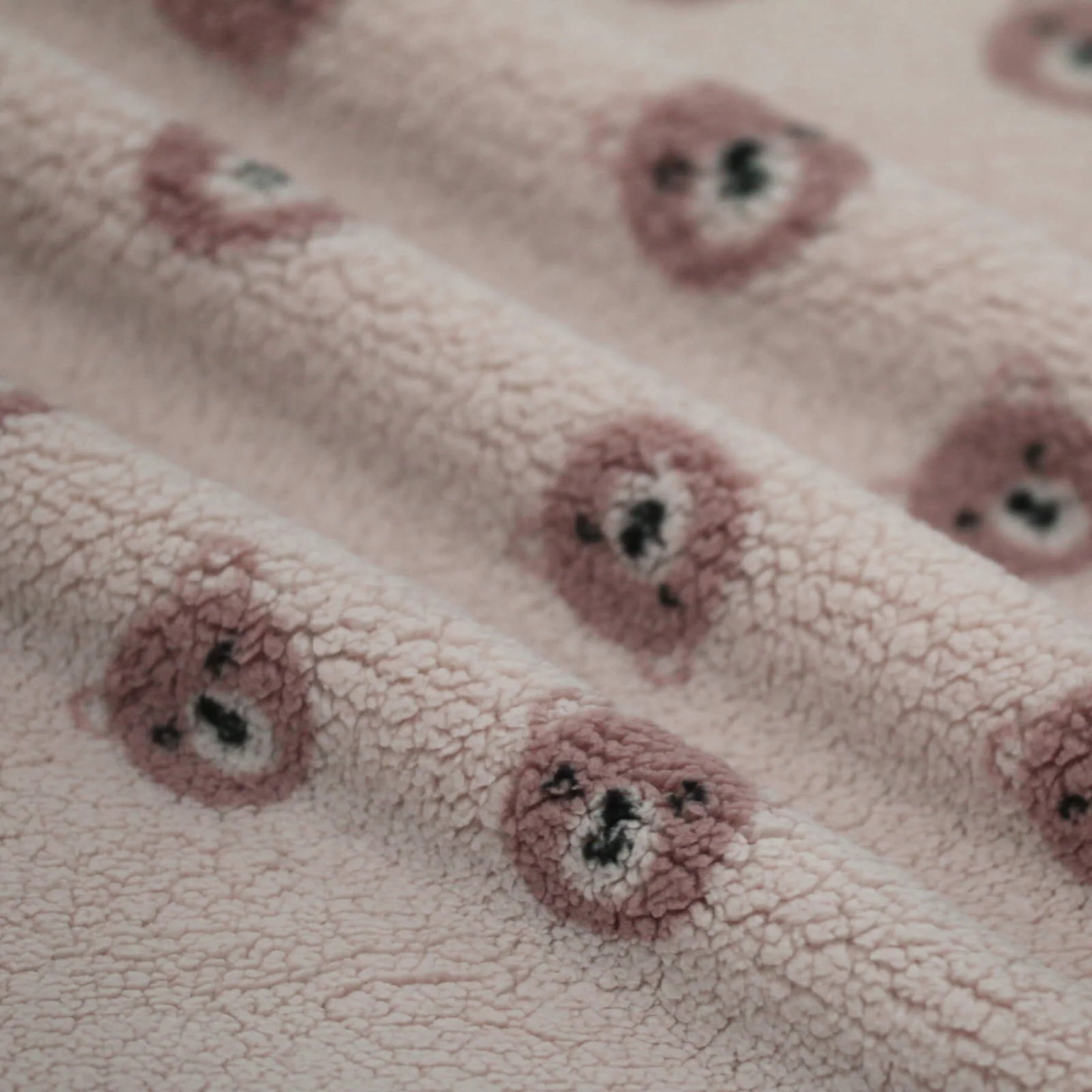 Sweet Bears Sherpa Fleece - Light Beige